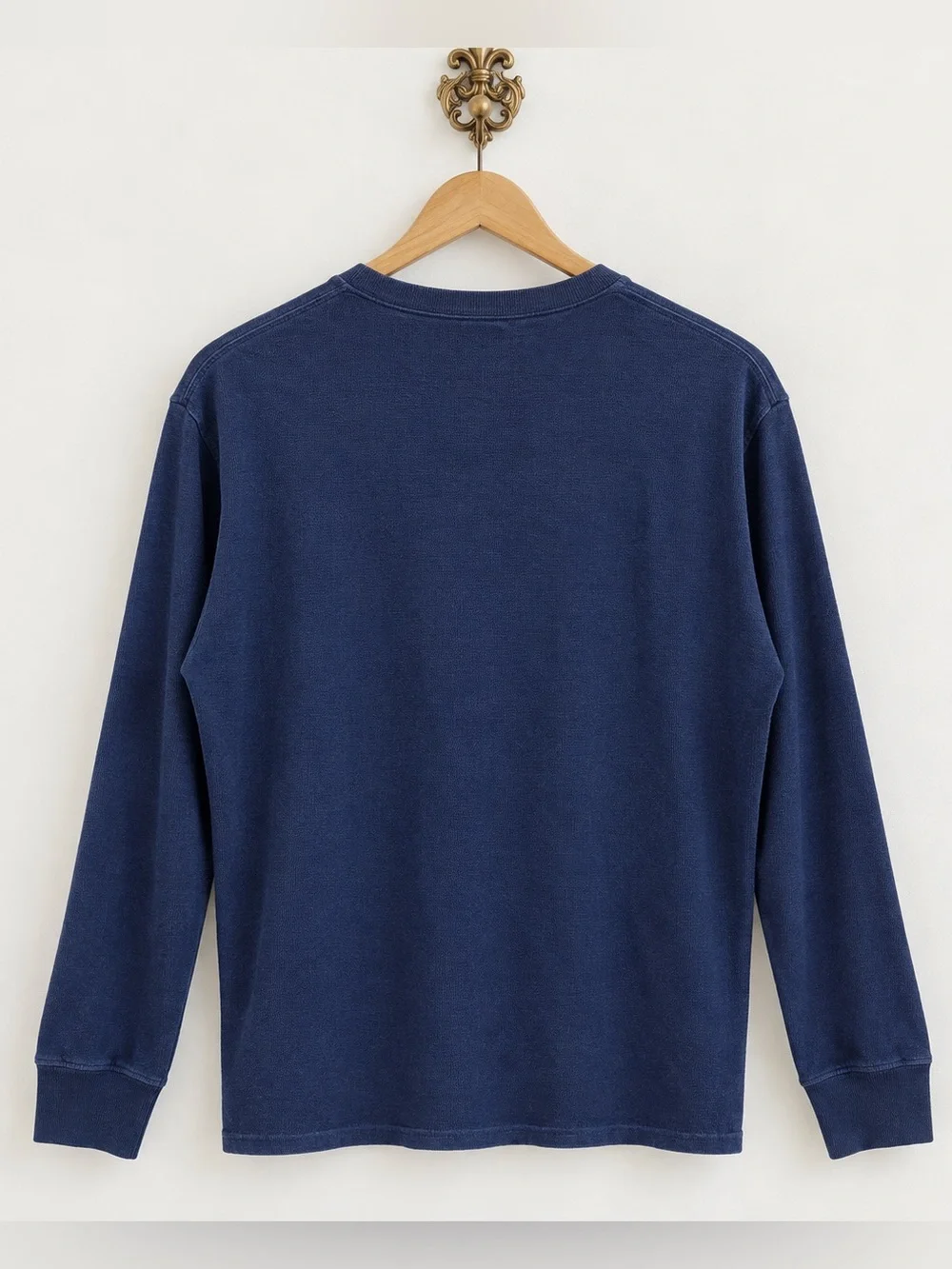 polo ralph lauren men’s sleepwear thermal long sleeve shirt navy xl